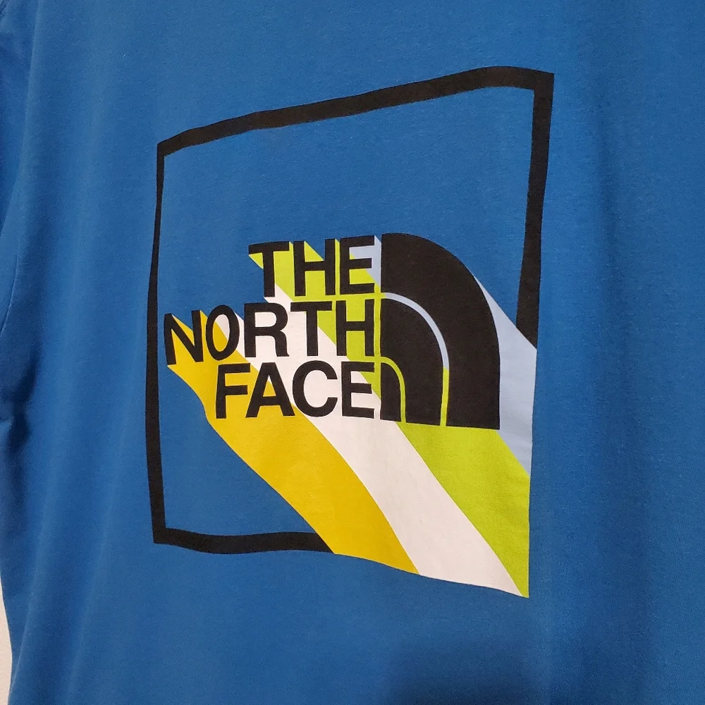 The North Face Blue Graphic T-Shirt Mens Large